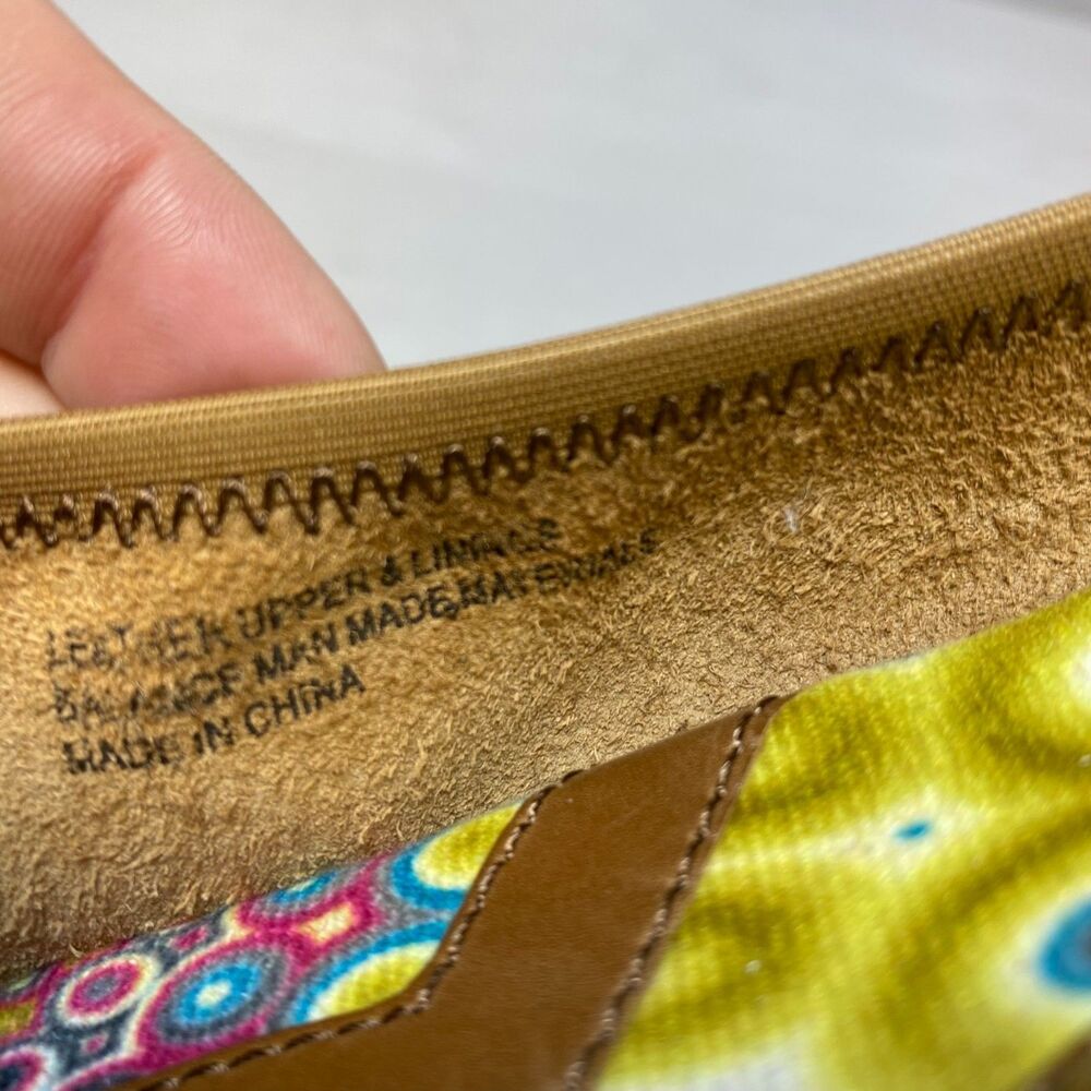 Born Julianne Ballet Flats Womens Size 9M Tan Leather Round Toe Classic Slip On - Picture 7 of 9